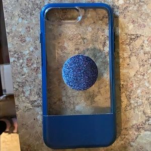 🌀Navy Blue/Clear back OtterBox iPhone 8plus 🌀